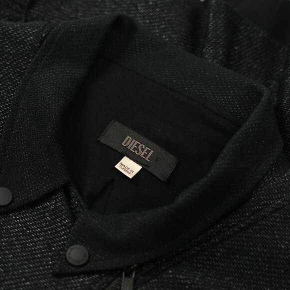 Diesel Women’s Moto-Style Textured Zip Jacket - Picture 8 of 10